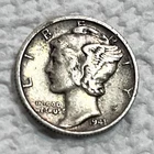 1941-S Mercury (Winged Liberty Head) Dime 10C 0.900 Silver Business KM