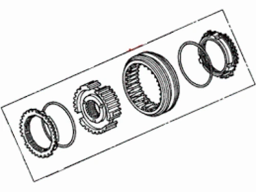 Genuine Honda S2000 AP1,2 F20C 5TH-6TH Gear Synchro Sleeve Set Hub 23626-PCY-306 - Image 4 of 4