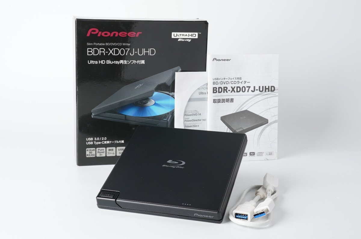 Pioneer BDR-XD07J-UHD 外付けブルーレイドライブ 公式 ストアスマホ