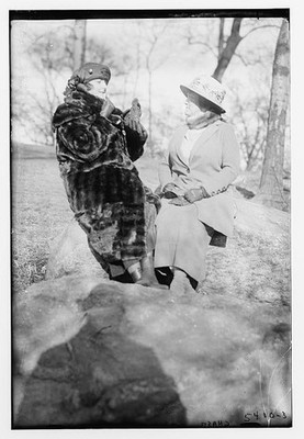 Photo:Cora Chase Portrait Women Sitting on Rock ca. 1915-1920