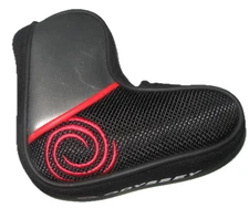 Odyssey Golf Blade Putter Head Cover Black Silver & Red With Embroidered Logos