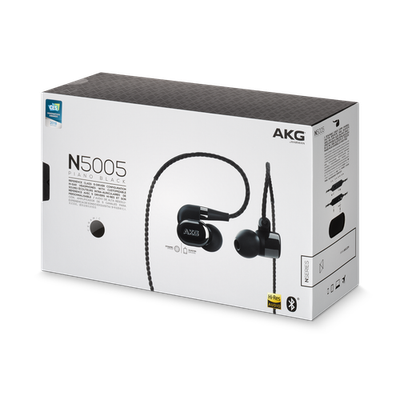 【新品】AKG N5005 PIANO BLACK イヤフォン ピアノブラック AKG N5005 earphones - hi-fi+