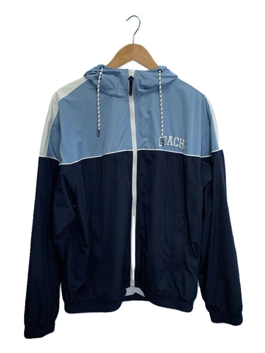 COACH altra giacca M poliestere blu CO798 usata