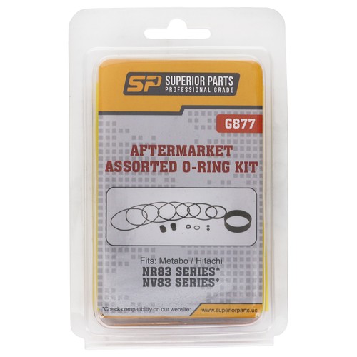 Superior Parts G877 Aftermarket O-Ring Kit for Hitachi NR83A, NR83A2, and NV83 - 第 2/3 張圖片