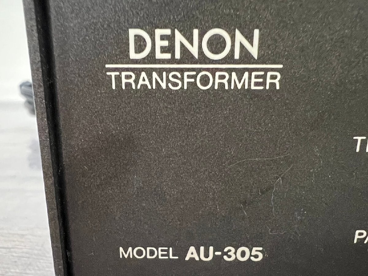 DENON　デノン　MCカートリッジ昇圧トランス AU-305 DENON AU-305 Step Up Transformer MC Cartridge Japan Tested