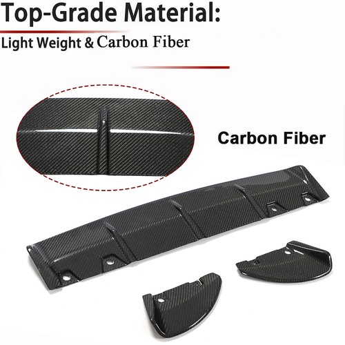For Toyota GR86 Subaru BRZ 2022-23 REAL CARBON Rear Bumper Diffuser Lip Body Kit - Picture 7 of 12