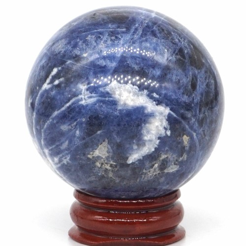 47-50mm Natural Blue Sodalite Crystal Reiki Healing Sphere Gemstone Ball - Picture 10 of 61