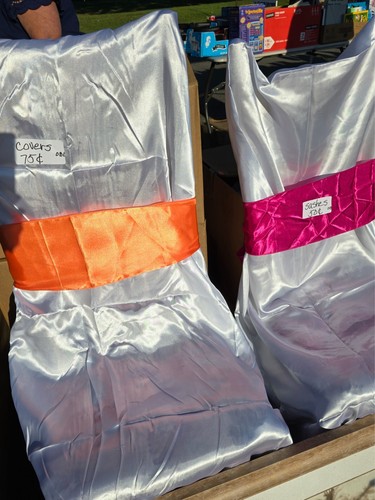 satin chair covers