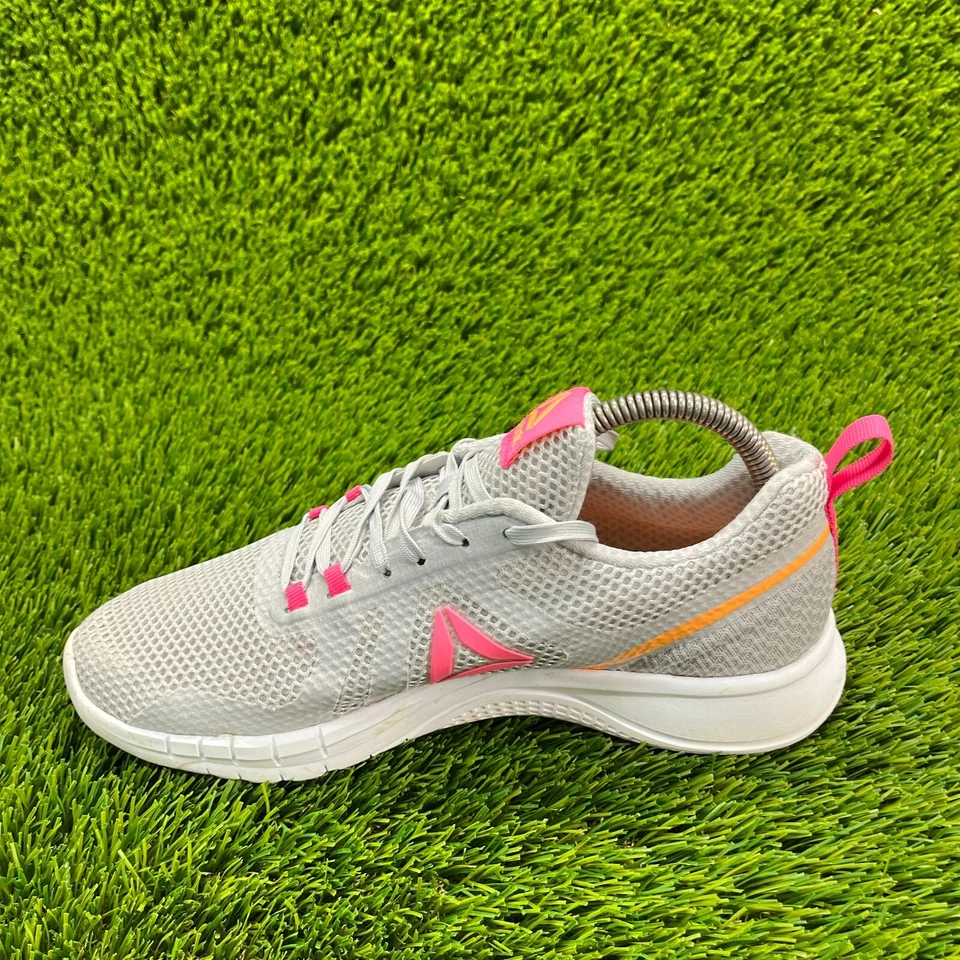 Reebok Crossfit Grace Mujer Talla 8.5 Gris Blanco Caminar Correr Zapatos Tenis Foto 2 de 4
