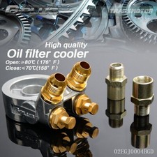 Fit For Oil Filter Cooler Sandwich Plate Adapter An10 80 Deg 176 F Thermostat Fit For Oil Filter Cooler Sandwich Plate Adapter An10 80 Deg 176 F Thermostat