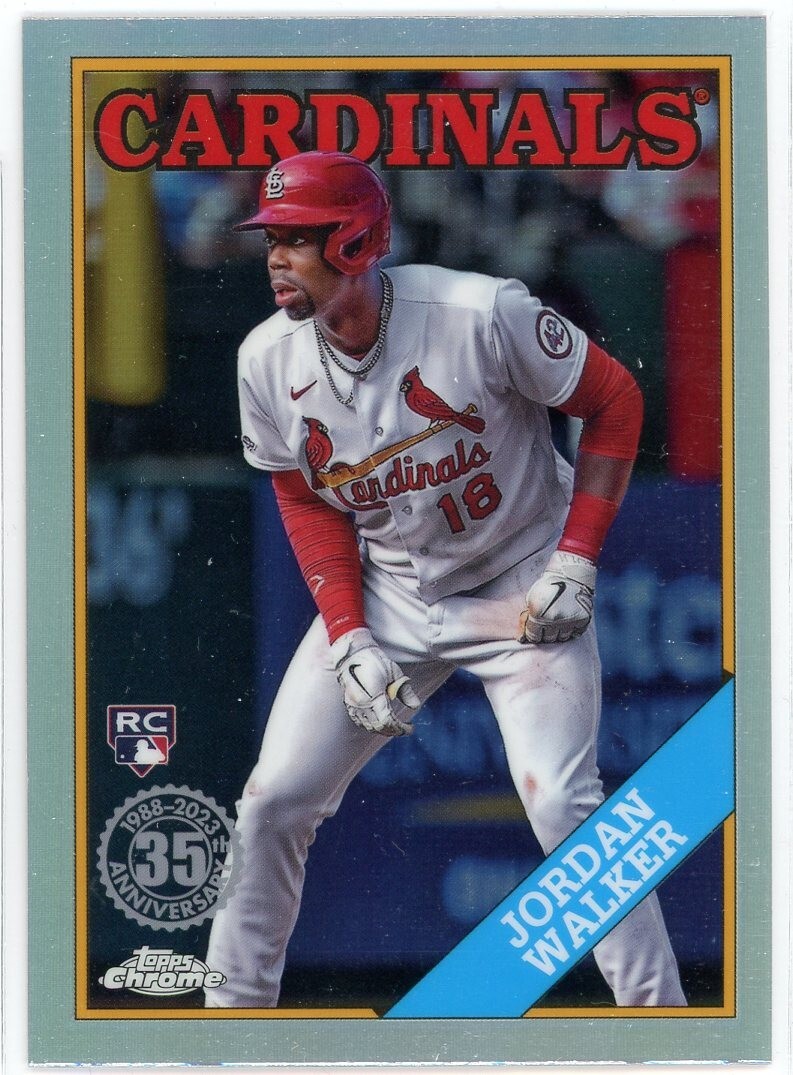 2023 Topps Chrome Update '88 Topps #88CU18 Jordan Walker St. Louis Cardinals
