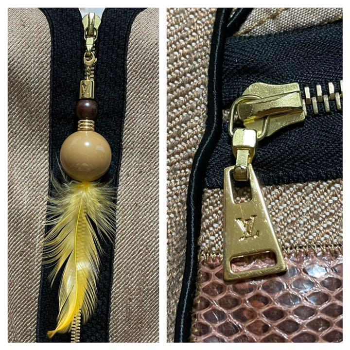 Authentic Louis Vuitton Python Leather Switching … - image 6