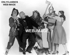1939 WIZARD OF OZ MOVIE PHOTO DOROTHY-TIN MAN-LION-SCARECROW-MAYOR OZ & DOG TOTO