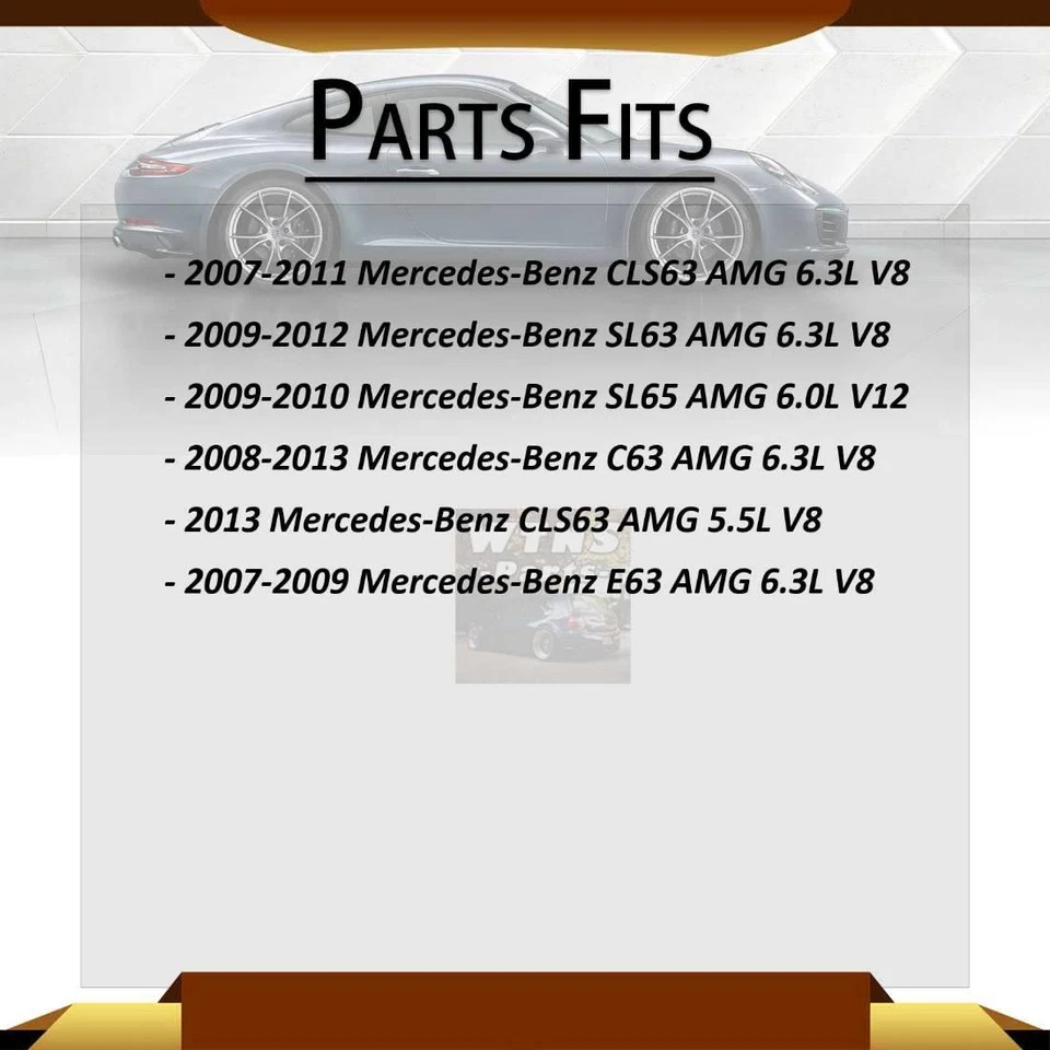 Juego de pastillas de freno de disco delanteras traseras BENDIX para Mercedes-Benz C63 AMG 2008-2013 Foto 2 de 4