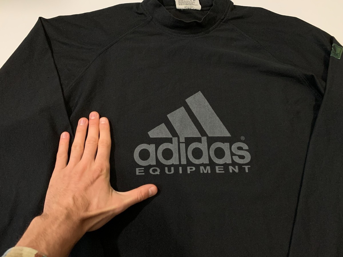 Vintage 90s Adidas Equipment Big Logo Longsleeve Shirt