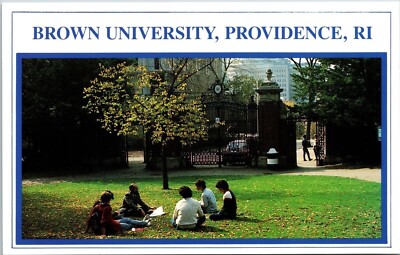 Brown University Providence RI Rhode Island Professor Students Postcard UNP VTG
