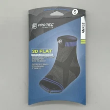 Pro-Tec Athletics 3D Flat Ankle Small Premium Compression Sleeve Breathable USA