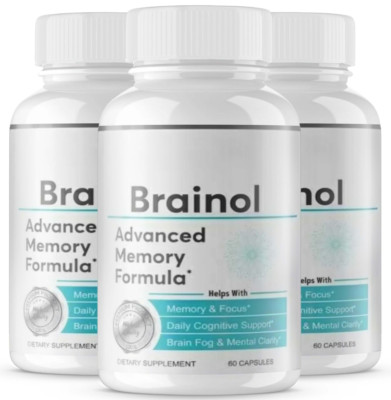 Brainol Advanced Memory Support Adult Dietary Supplement (180 Capsules) 3-Pack