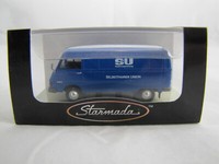 Brekina Starmada 1:87 13302 Mercedes-Benz L 206 D Kasten Su Autovermietung Blau
