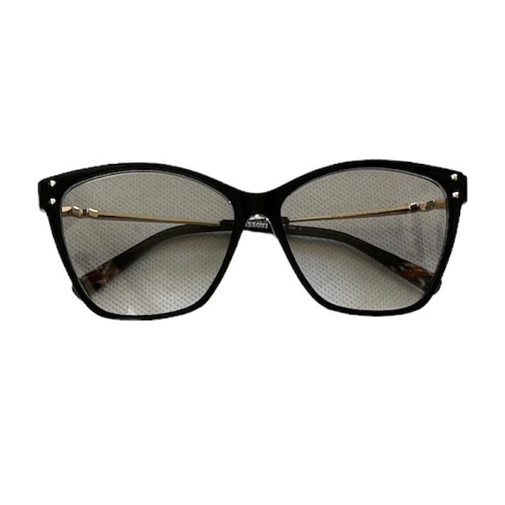 NUEVO Missoni Mujer 56mm Ojo de Gato Gafas de Sol MIS 0003/S 807 Negro Sexy Vacaciones Foto 3 de 4