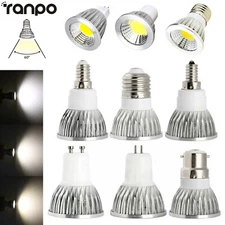 GU10 MR16 Dimmable B22 GU5.3 E27 E14 6W 9W 12W LED Spotlight Bulbs White Lamp S1