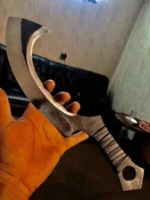 15" CUSTOM HANDMADE CARBON STEEL MINI KHOPESH KNIFE HUNTING SURVIVAL CAMPING