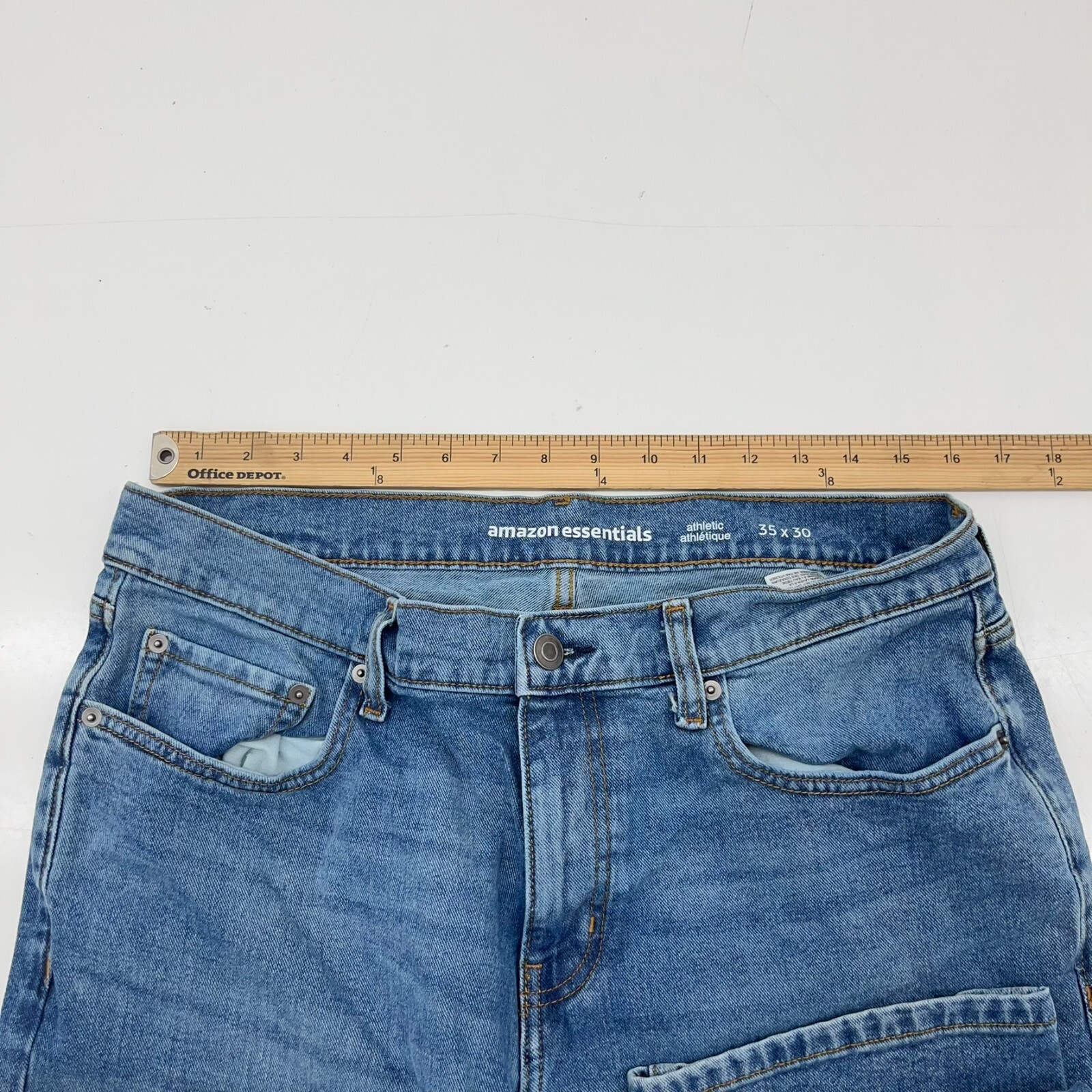 Amazon Essentials Medium Blue Athletic Jeans Men'… - image 5