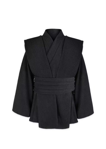2XL-Nero) Costume Tunica Per Adulti Per Jedi, Skywalker, Costume - Foto 3