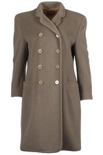 Giorgio Armani Vintage Wool And Cashmere Blend Coat It 46 Uk Xl