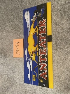 Anteater Marquee Top Art Plexiglass Original Vintage Sign
