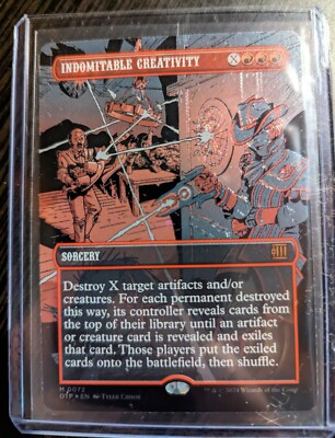 Indomitable Creativity **TEXTURED/RAISED FOIL** - Pack Fresh NM - OTJ MTG