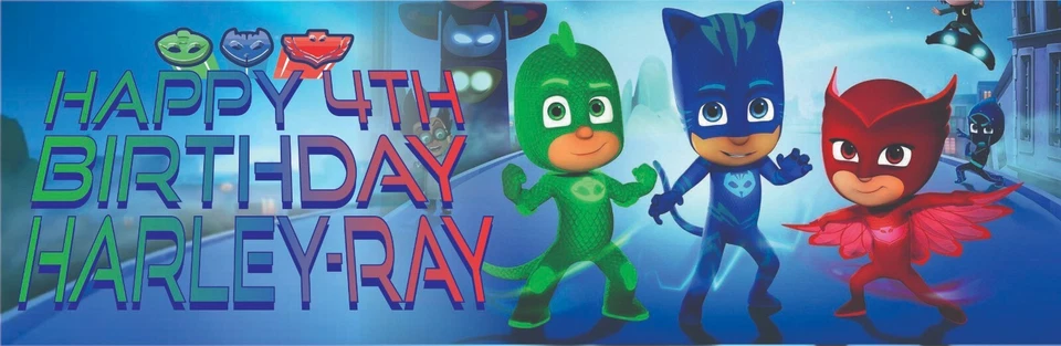 PJ Masks 2No. Personal Birthday Banners