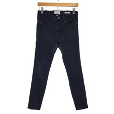FRAME Denim Le High Skinny Jeans Size 28 Black Vian Stretch USA Made
