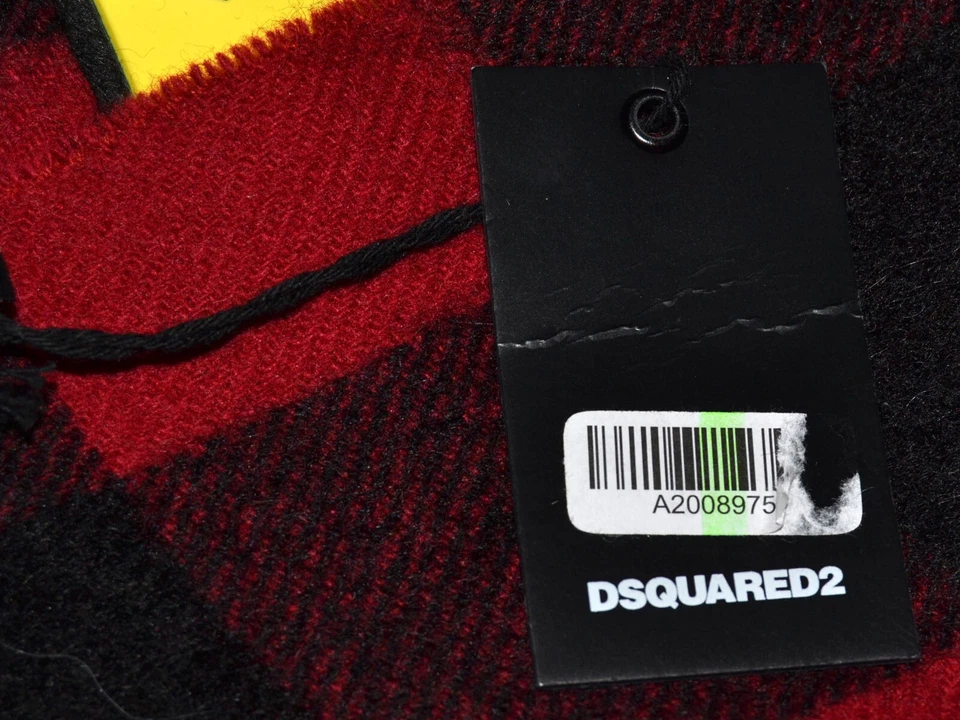 DSQUARED2 Bufanda Hombre Con Alpaca Made in Italy DQ01 T1P - Imagen 3 de 4