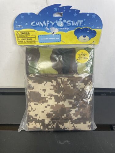 New Build A Bear Workshop Sleeping Bag Military Camouflage Camo Camping Hunting - Picture 1 of 2