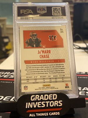Ja'Marr Chase RC 2021 Panini Phoenix Fire Burst PSA 10 | eBay