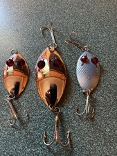 Vintage Hofschneider Red Eye wiggler Lure Set Lot Of  3