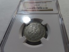 S25 Germany West 1954-G 1 Mark NGC MS-62