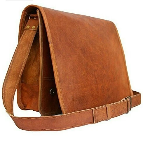Uomo Originale Vintage Pelle Cartella Messenger Mac Valigetta Portatile