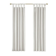 PA White Twist Tab Total Blackout Window Curtain Panel 50x95" Blackout