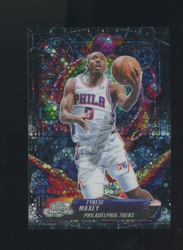 2025 Topps Cosmic Chrome Tyrese Maxey Base (RAW)
