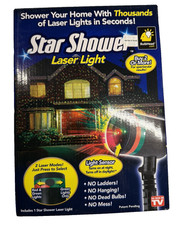 Star Shower Laser Light Projector Outdoor Holiday Light Tested Working 