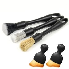 5Pcs Car Detailing Brush Set Soft Brushes Interior Wheel Gap Pro Cleaning Kit