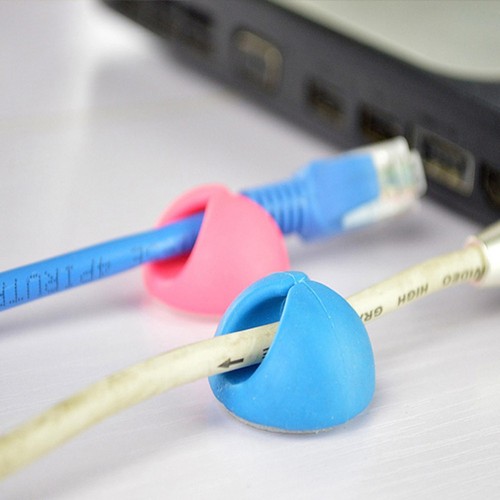 20PCS Plastic Cable Clips Cord Organizer Wire Holder Desktop - Afbeelding 9 van 12