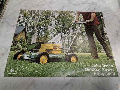 JOHN DEERE JD OUTDOOR POWER EQUIPMENT MOWER ONE-STOP SALES BROCHURE 1973