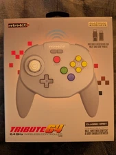 Retro-Bit Nintendo 64 Controller - Gray (RET00176) Tribute64 New