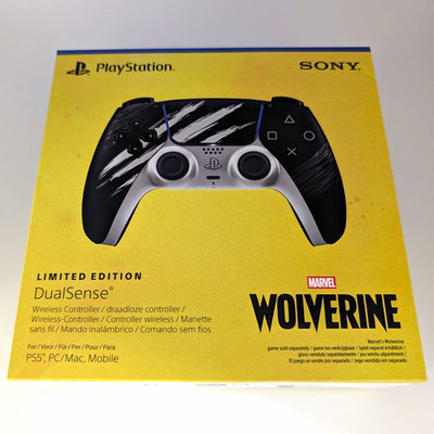 Sony PS5 DualSense Controller Limited Edition Marvel Wolverine Adamantium 