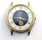 1988 TIMEX Quartz Moon Phase Vintage Mens 33mm Watch Movement TICKS Needs Repair