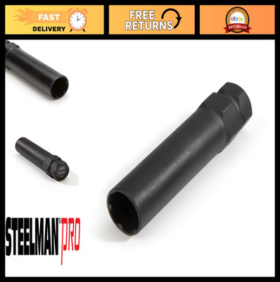 6-Spline 41/64'' Socket Locking Lug Nut Key Tool, Removes Aftermarket Lug Nuts, D