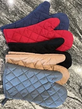 New Padded Oven Mitts (Red, Tan, Black, Navy, Gray)